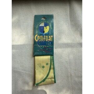 Vintage 90s Comfort Cooler Neck Wrap Bandana New NOS Yellow Floral